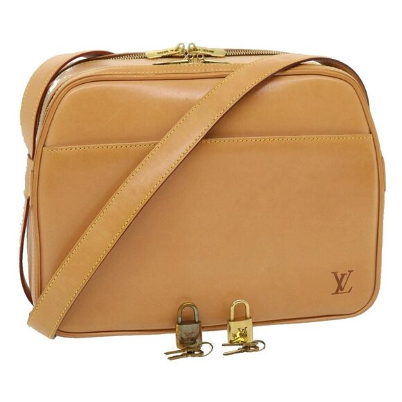 LOUIS VUITTON Nomad Leather Reporter PM Shoulder Bag SPO Beige - Picture 1 of 16